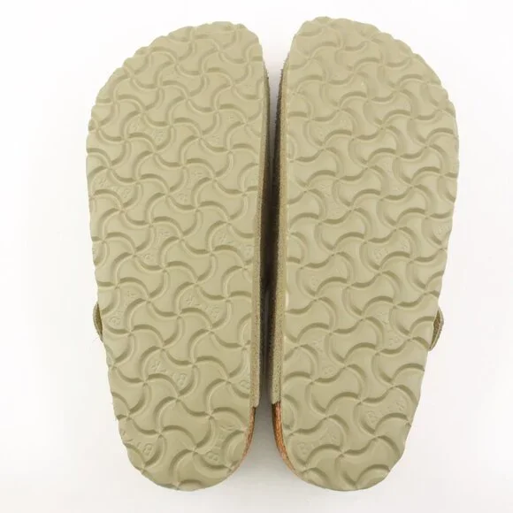 NIDB Birkenstock Suede Leather Boston Clogs in Faded Khaki EU Size 38 - Picture 7 of 10